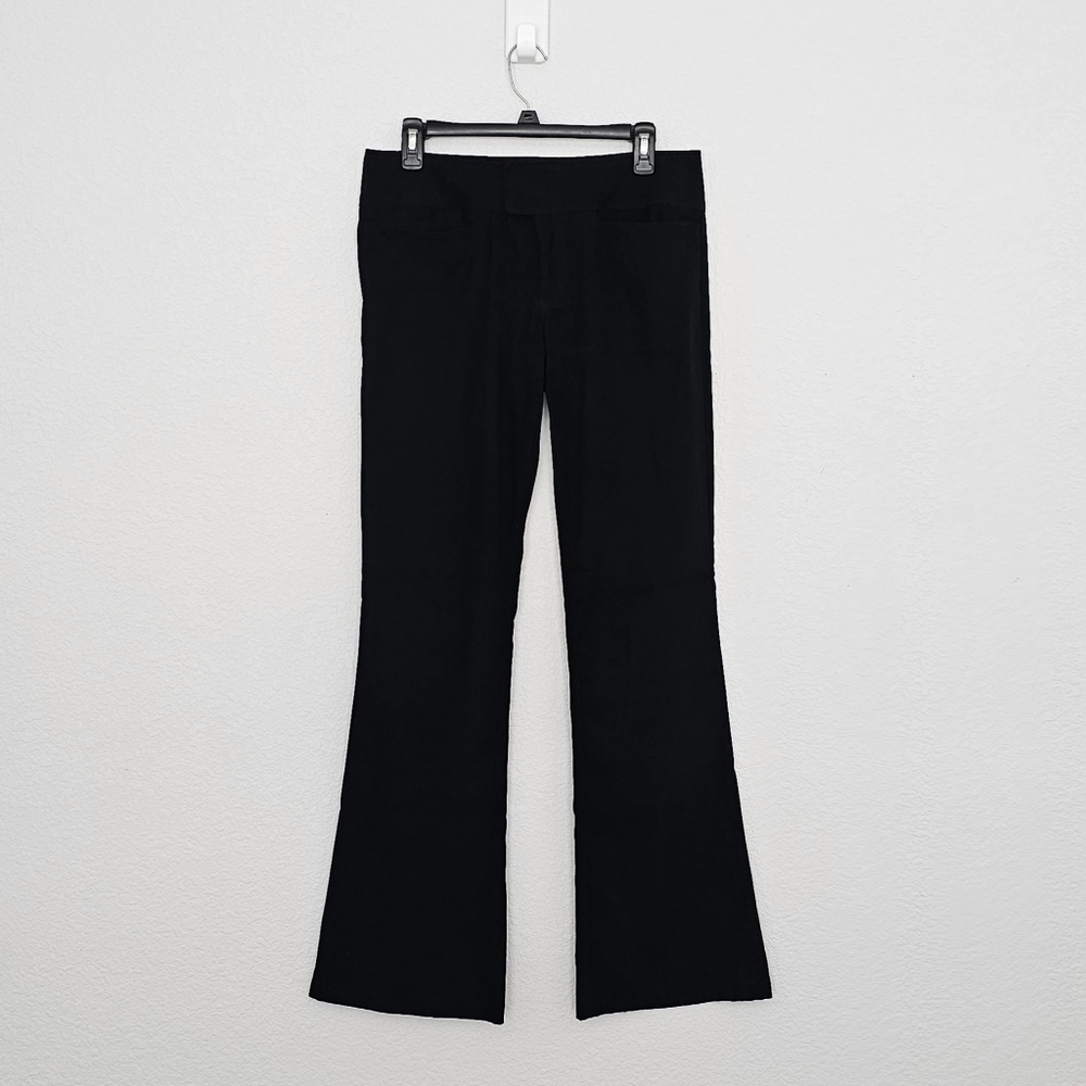 Spacegirls Y2K Womens Flare leg work pant with Velcro Closure Size 9